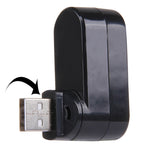 HUB Portátil USB com 3 Portas USB 2.0 e Rotação de 180 Graus na Cabeça