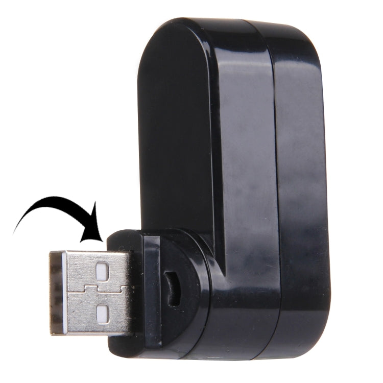 HUB Portátil USB com 3 Portas USB 2.0 e Rotação de 180 Graus na Cabeça