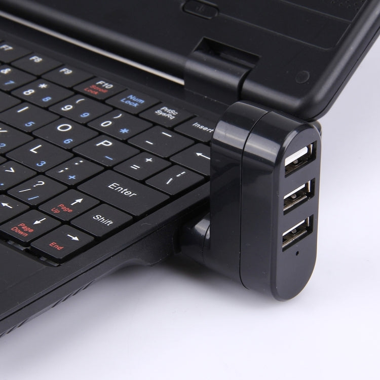 HUB Portátil USB com 3 Portas USB 2.0 e Rotação de 180 Graus na Cabeça