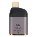 Adaptador HDMI Fêmea para USB-C / Type-C Macho 8K 60Hz, HDMI Fêmea para Type-C Macho