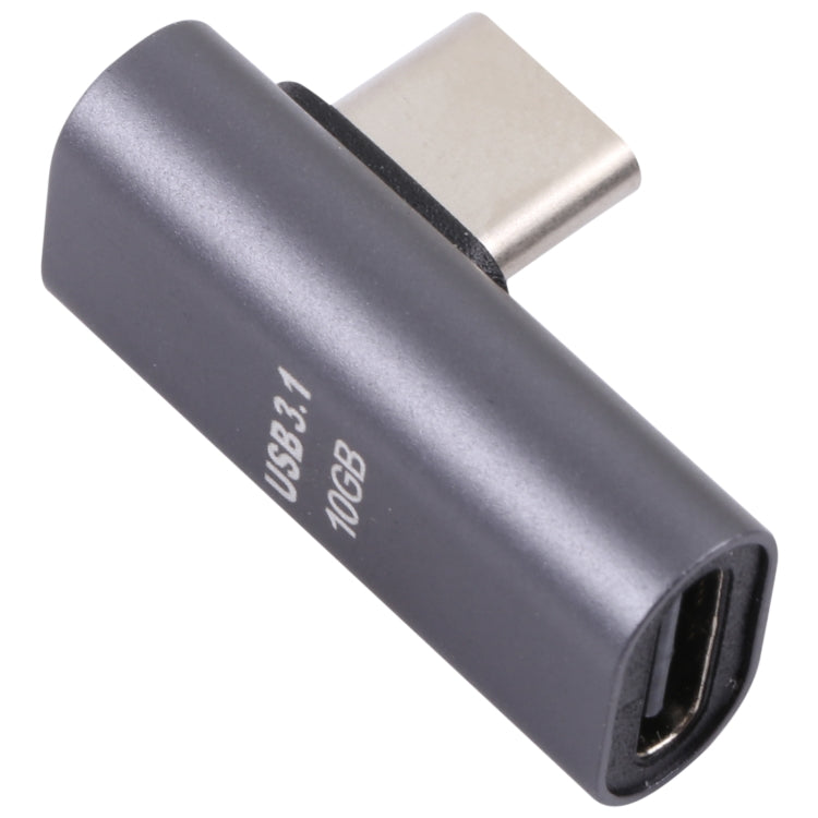 Adaptador Cotovelo USB 3.1 Type-C Macho para USB 3.1 Type-C Fêmea, USB 3.1 Type-C Macho para USB 3.1 Type-C Fêmea