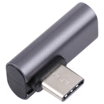 Adaptador Cotovelo USB 3.1 Type-C Macho para USB 3.1 Type-C Fêmea, USB 3.1 Type-C Macho para USB 3.1 Type-C Fêmea