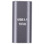 Adaptador Cotovelo USB 3.1 Type-C Macho para USB 3.1 Type-C Fêmea, USB 3.1 Type-C Macho para USB 3.1 Type-C Fêmea