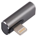 Adaptador de carregamento em ângulo 20W 8 pinos Macho para USB-C / Tipo-C Fêmea, em ângulo