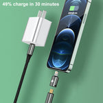 Adaptador de carregamento recto 20W 8 pinos Macho para USB-C / Tipo-C Fêmea, recto