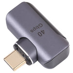Adaptador Cotovelo USB-C / Type-C Macho para Fêmea 40Gbps, Type-C 4.0 M para F Cotovelo