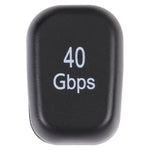 Adaptador USB-C / Type-C 4.0 Macho para Fêmea 40Gbps, Type-C 4.0 M para F Duplo Cotovelo