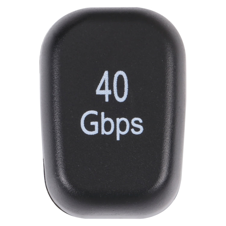 Adaptador USB-C / Type-C 4.0 Macho para Fêmea 40Gbps, Type-C 4.0 M para F Duplo Cotovelo
