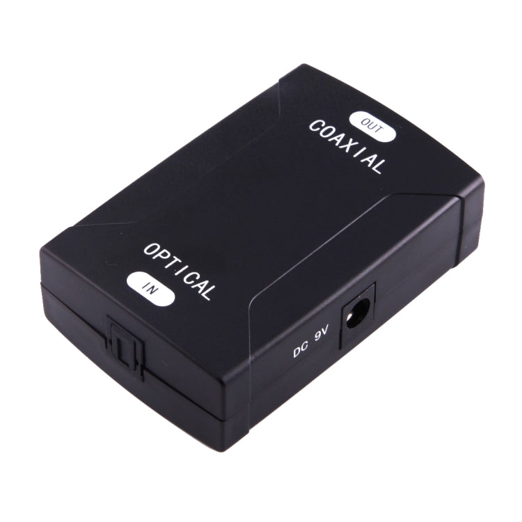 Adaptador Conversor de Áudio Digital Entrada Óptica Toslink para Saída Coaxial RCA, Entrada Óptica Toslink