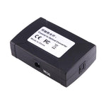 Adaptador Conversor de Áudio Digital Entrada Coaxial RCA para Saída Óptica Toslink, Entrada Coaxial RCA