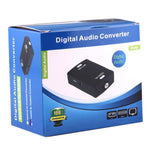 Adaptador Conversor de Áudio Digital Entrada Coaxial RCA para Saída Óptica Toslink, Entrada Coaxial RCA