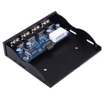 Painel Frontal para Baía de Expansão de Disquete 3,5 polegadas com Adaptador HUB 4 Portas USB 2.0