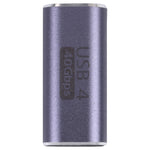 Adaptador de liga USB-C / Type-C 4.0 fêmea para fêmea 40Gbps, Type-C 4.0 F para F
