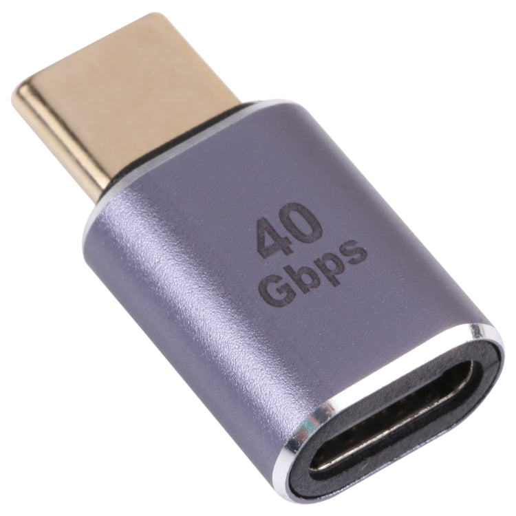 Adaptador USB-C / Type-C Macho para Fêmea 40Gbps, Type-C 4.0 M para F