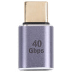 Adaptador USB-C / Type-C Macho para Fêmea 40Gbps, Type-C 4.0 M para F