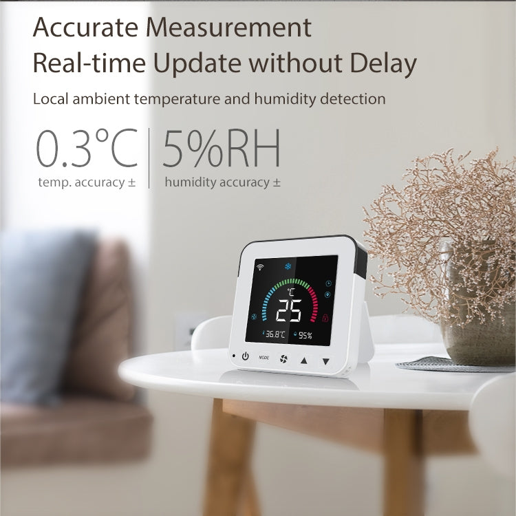 Controlador Termostato de Ar Condicionado Infravermelho com Ecrã Colorido Inteligente WiFi NEO NAS-RT01W