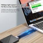 Cabo de carregamento rápido e sincronização de dados USB macho para USB fêmea 10Gbps, cabo plano e flexível, USB macho para USB fêmea