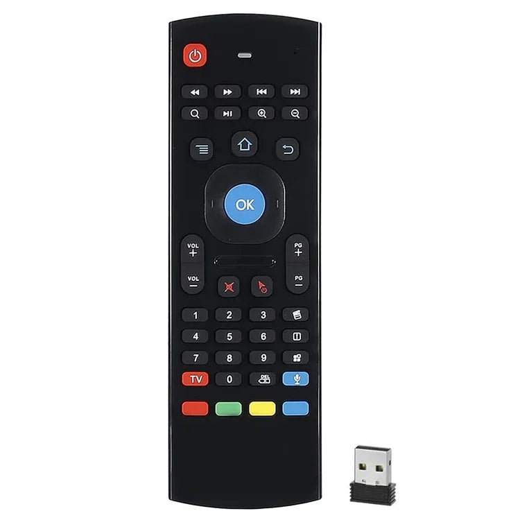 MX3-L Voice sem Retroiluminação 2.4GHz Fly Air Mouse Teclado Sem Fios Controlo Remoto, Voice sem Retroiluminação