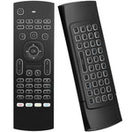 Comando Remoto Air Mouse Fly Sem Fios 2.4GHz com Voz e Retroiluminação MX3-L, Voz com Retroiluminação