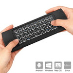 Comando Remoto Air Mouse Fly Sem Fios 2.4GHz com Voz e Retroiluminação MX3-L, Voz com Retroiluminação