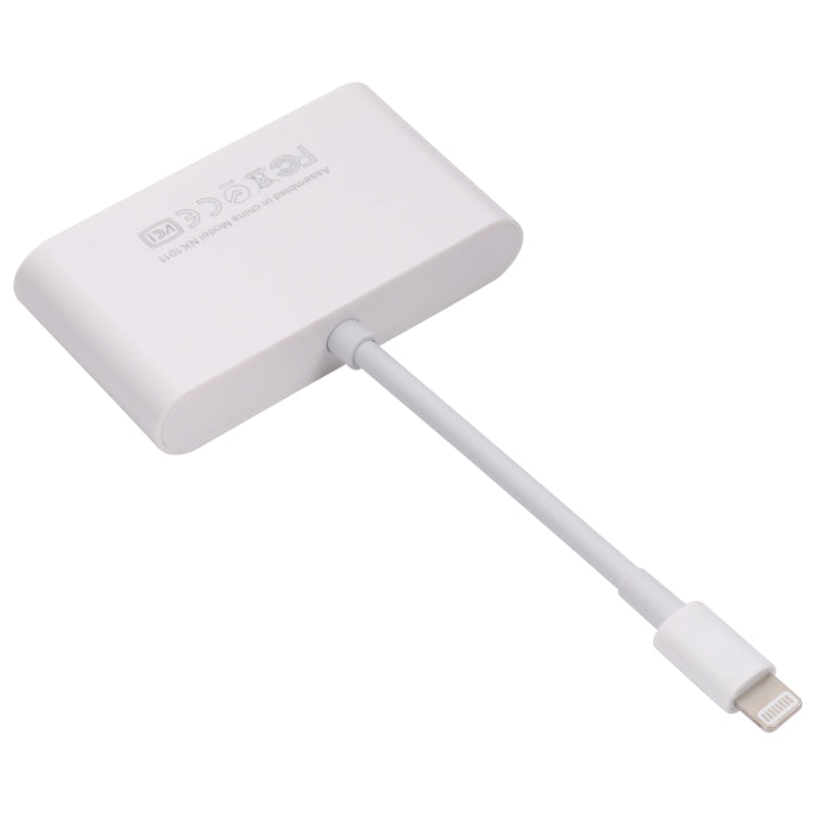 Leitor de cartão 3 em 1 NK-1011 CF / TF / SD para dispositivos 8 pinos, NK-1011