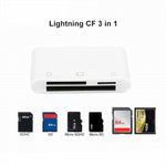 Leitor de cartão 3 em 1 NK-1011 CF / TF / SD para dispositivos 8 pinos, NK-1011