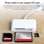 Leitor de cartão 3 em 1 NK-1011 CF / TF / SD para dispositivos 8 pinos, NK-1011