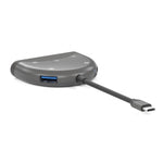 Adaptador NK-3039 5 em 1 USB-C / Type-C macho para ranhura de cartão TF / SD + 3 USB fêmea, NK-3039
