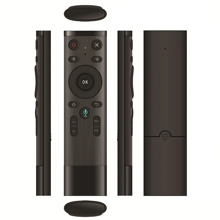 Comando Remoto USB 2.4G Air Mouse Fly Sem Fios com Voz Versão Estrangeira Q5, Suporta Set-Top Box / Computador, Voz