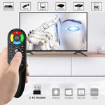 Comando Remoto Air Mouse Sem Fios 2.4G Versão Standard Q6 com Voz