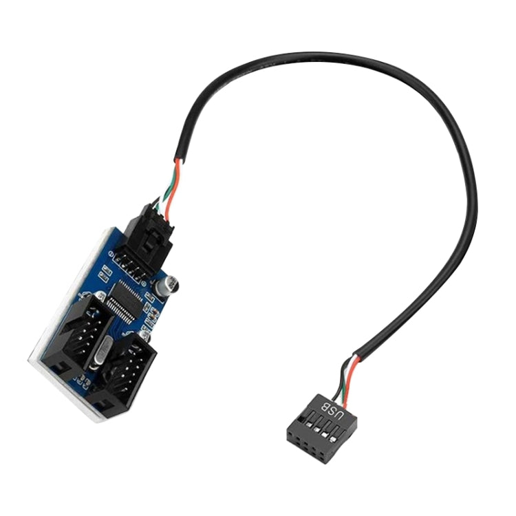 Placa de Circuito Divisor Rocketek HC427 HUB USB2.0 9 Pinos de Um para Dois