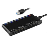 Leitor de Cartões Multifuncional Rocketek CR7 USB3.0 CF / XD / MS / SD / TF 7 em 1, USB3.0