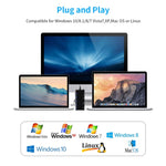 Leitor de Cartões Multifuncional Rocketek CR7 USB3.0 CF / XD / MS / SD / TF 7 em 1, USB3.0