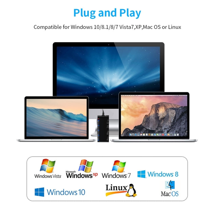 Leitor de Cartões Multifuncional Rocketek CR7 USB3.0 CF / XD / MS / SD / TF 7 em 1, USB3.0