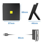 Leitor de Cartões Rocketek CR319 USB 2.0 Smart Card / SIM 2 em 1