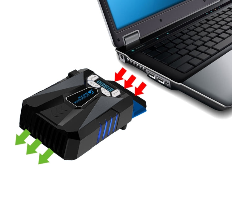 Ventoinha portátil Ice Troll 5 COOLCOLD para arrefecimento de portátil, controlador de ventoinha de alto desempenho com velocidade ajustável, USB 5V (Preto), USB 5V (Branco)