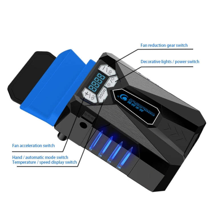 Ventoinha portátil Ice Troll 5 COOLCOLD para arrefecimento de portátil, controlador de ventoinha de alto desempenho com velocidade ajustável, USB 5V (Preto), USB 5V (Branco)