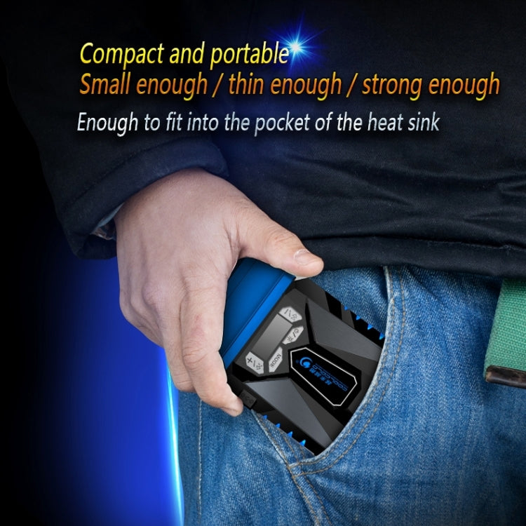 Ventoinha portátil Ice Troll 5 COOLCOLD para arrefecimento de portátil, controlador de ventoinha de alto desempenho com velocidade ajustável, USB 5V (Preto), USB 5V (Branco)