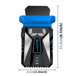 Ventoinha portátil Ice Troll 5 COOLCOLD para arrefecimento de portátil, controlador de ventoinha de alto desempenho com velocidade ajustável, AC 220V, AC 220V (Preto)