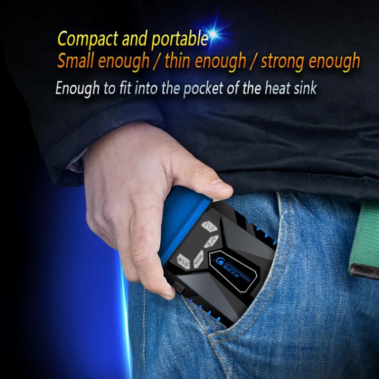 Ventoinha portátil Ice Troll 5 COOLCOLD para arrefecimento de portátil, controlador de ventoinha de alto desempenho com velocidade ajustável, AC 220V, AC 220V (Preto)