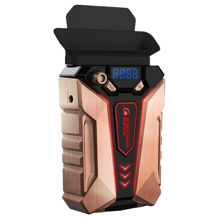 Ventoinha portátil Ice Troll 7 COOLCOLD para portátil, radiador turbo ultra silencioso, AC 220V (Bronze)