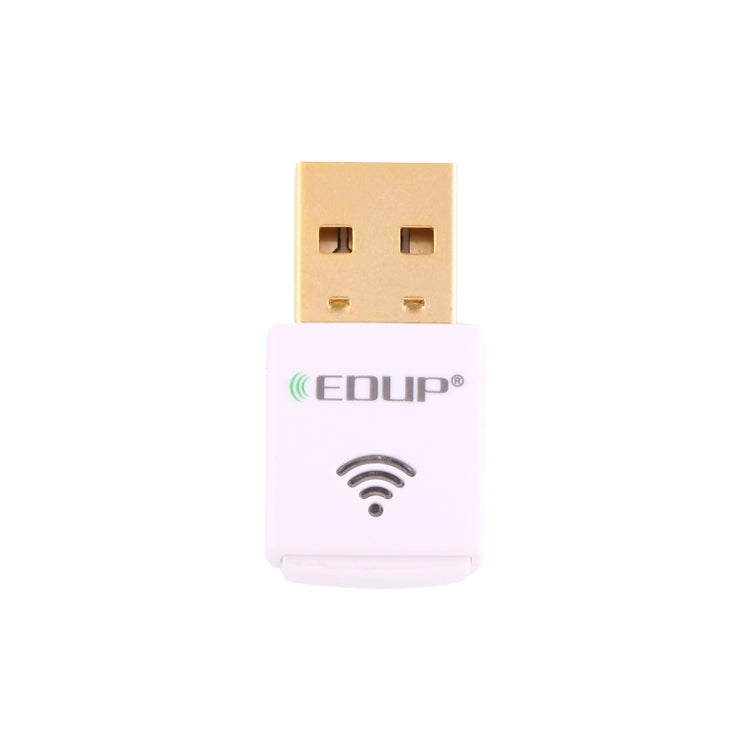 Placa de Rede WiFi Mini USB Sem Fios EDUP EP-AC1619 600Mbps 2.4G / 5.8Ghz Banda Dupla 150M+433M para Notebook / Portátil / PC, EP-AC1619 600Mbps (Branco), EP-AC1619 600Mbps (Preto)
