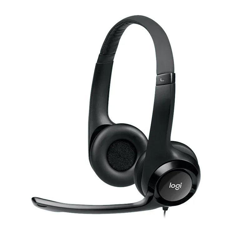 Logitech H390 Auscultadores USB Com Fios Estéreo com Microfone com Cancelamento de Ruído