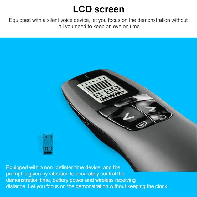 Logitech R800 Apresentador Sem Fios USB 2.4GHz para PPT, Caneta Flip, R800