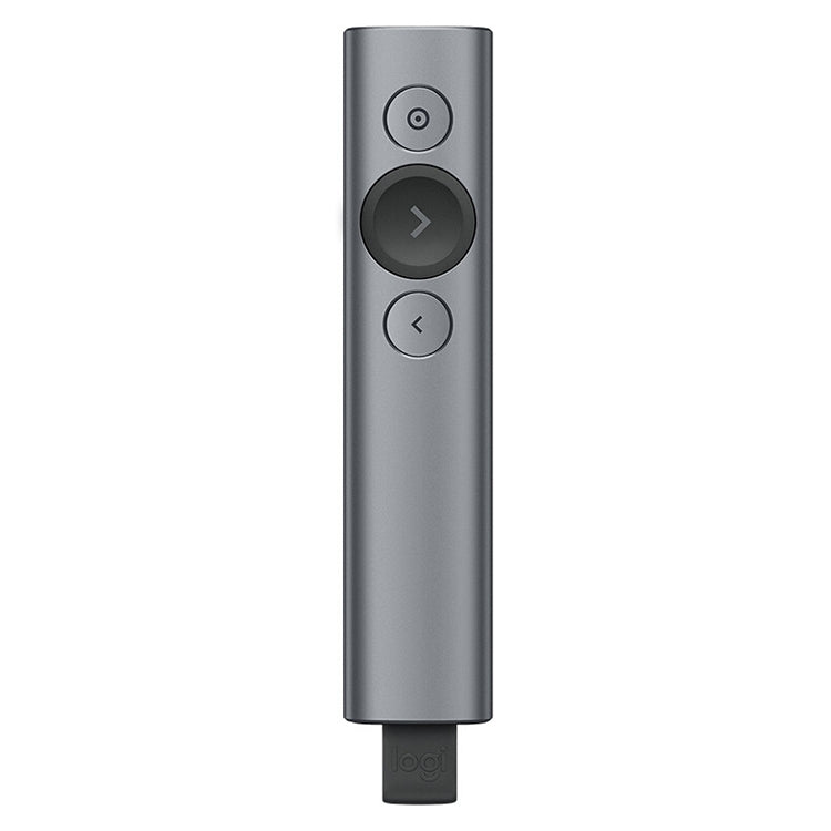 Logitech Spotlight Apresentador Sem Fios USB 2.4GHz para PPT, Caneta Flip, Spotlight (Cinza), Spotlight (Dourado)