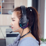 YINDIAO Q2 Auscultadores para Jogos Com Microfone, Com Fios, Versão: Cartão de Som USB Único, Q2 Cartão de Som USB Único (Branco)