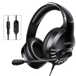 YINDIAO Q2 Auscultadores para Jogos Com Microfone, Com Fios, Versão: Único 3.5mm, Q2 Único 3.5mm (Preto)