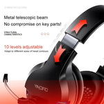 YINDIAO Q2 Auscultadores para Jogos Com Microfone, Com Fios, Versão: Único 3.5mm, Q2 Único 3.5mm (Preto)