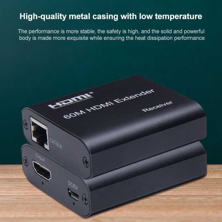Extensor de Rede HDMI para RJ45 BOWU BW-HE60U 60m, 1080P 60m