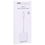 S-211 Adaptador de Câmara 2 em 1 USB-C / Type-C Macho para Type-C + USB Fêmea, S-211